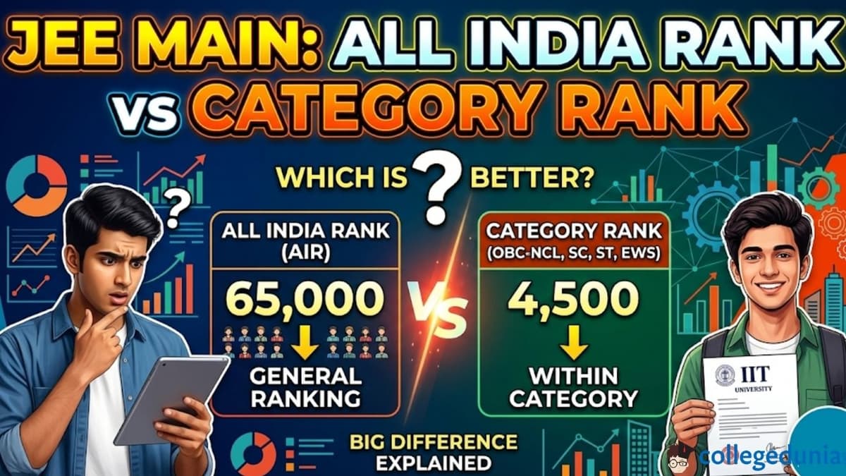 JEE Main All India Rank and All India Category Rank Difference