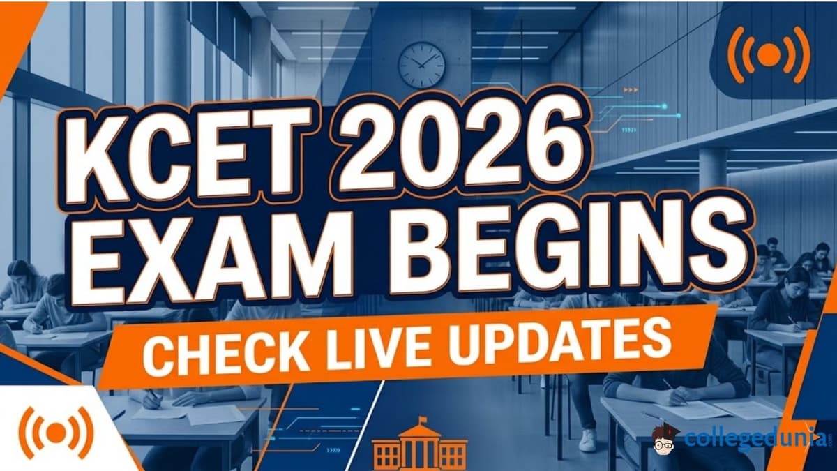 KCET 2026 Exam Begins, Check Live Updates 