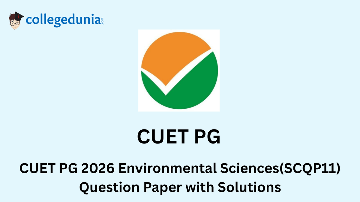 CUET PG 2026 Environmental Sciences Question Paper