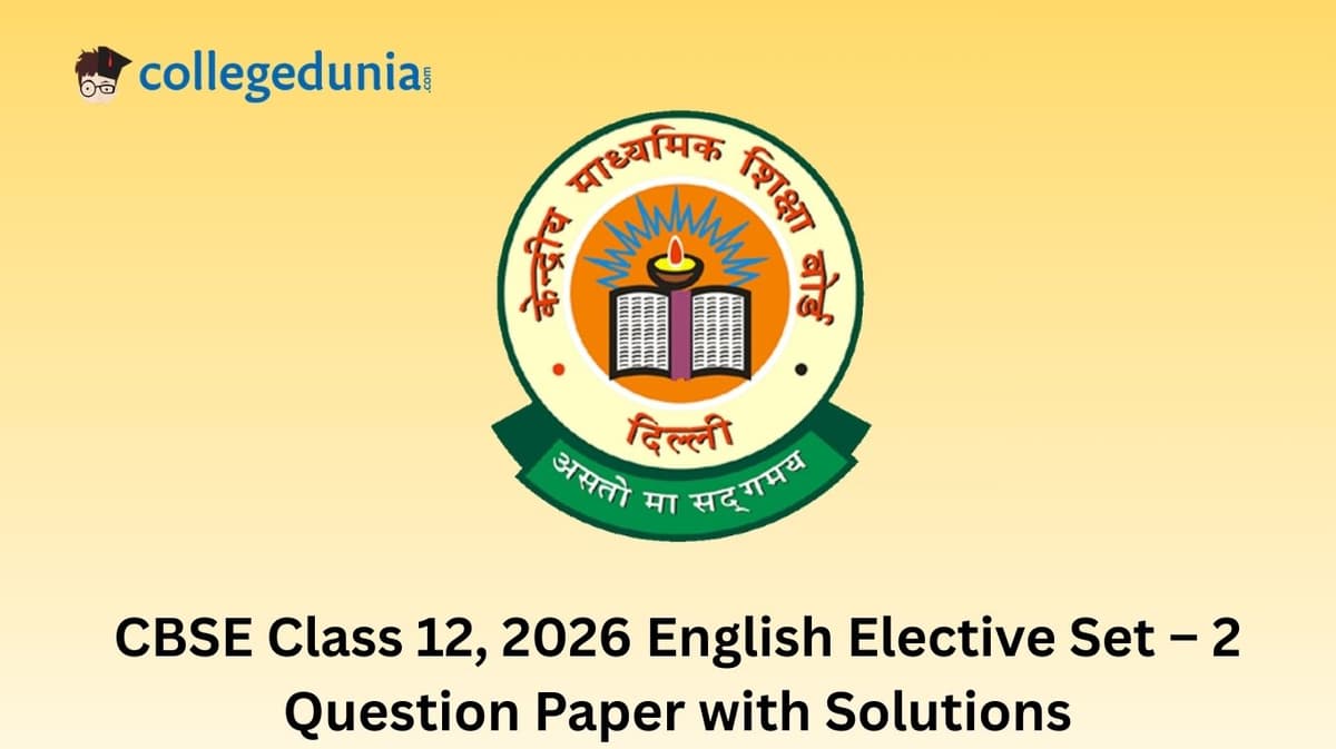 CBSE Class 12 2026 English Elective Set – 2 Question Paper with Solution PDF