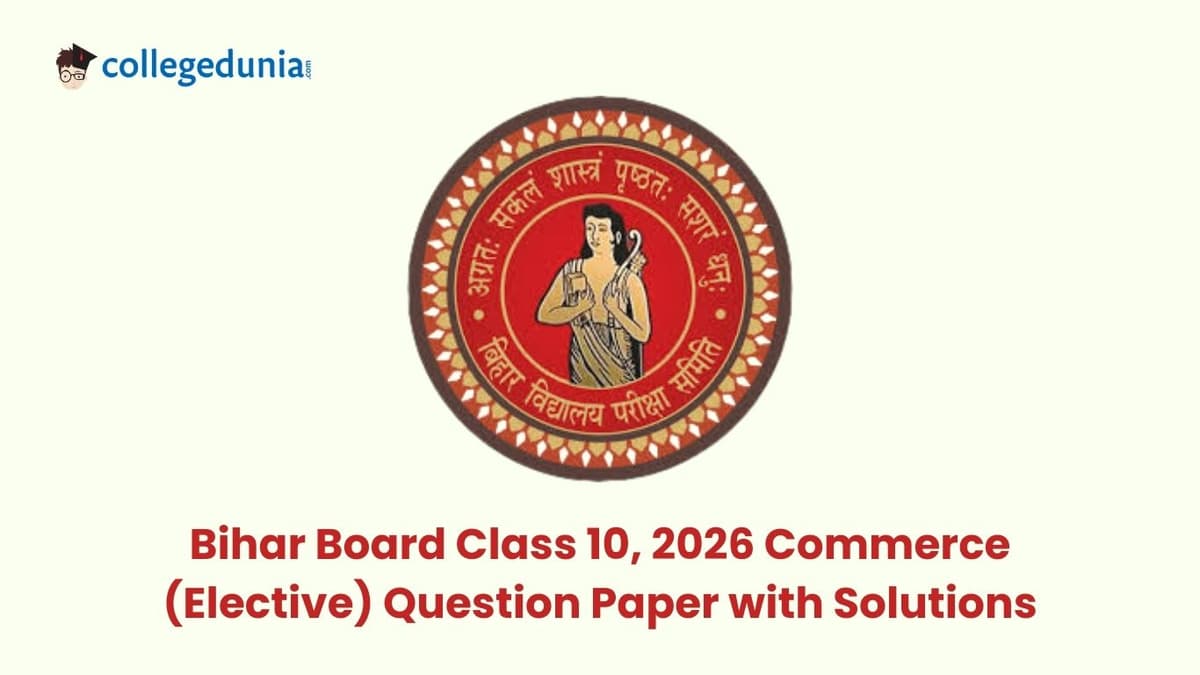 Bihar Board Class 10, 2026 Commerce Question Paper with Solution