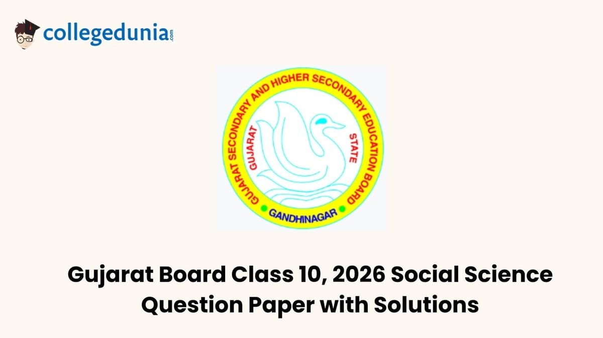 Gujarat Board Class 12, 2026 Social Science Question Paper with Solution