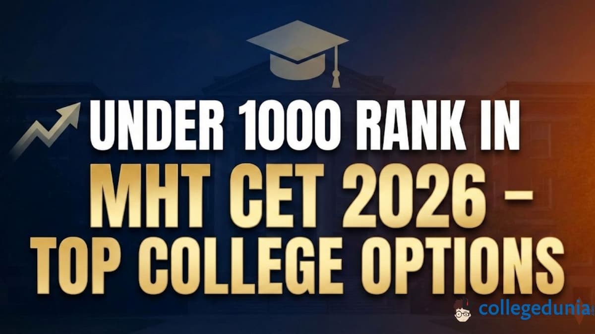 Under 1000 Rank in MHT CET 2026