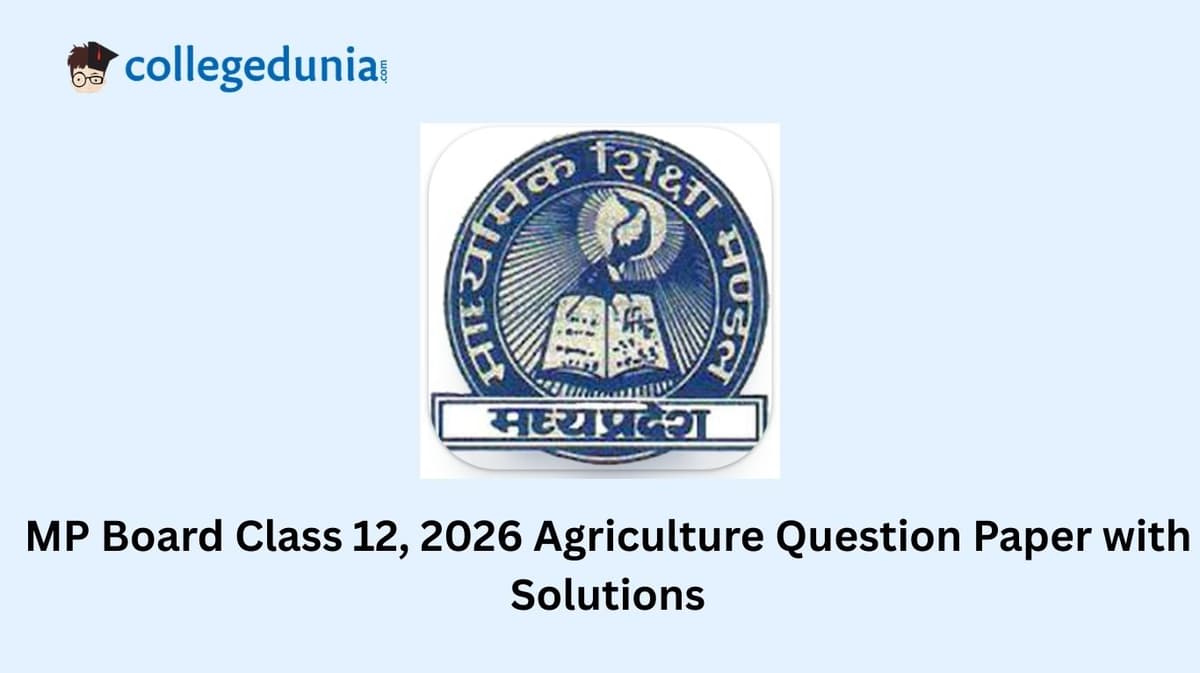 MP Board Class 12 2026 Agriculture Question Paper with Solution