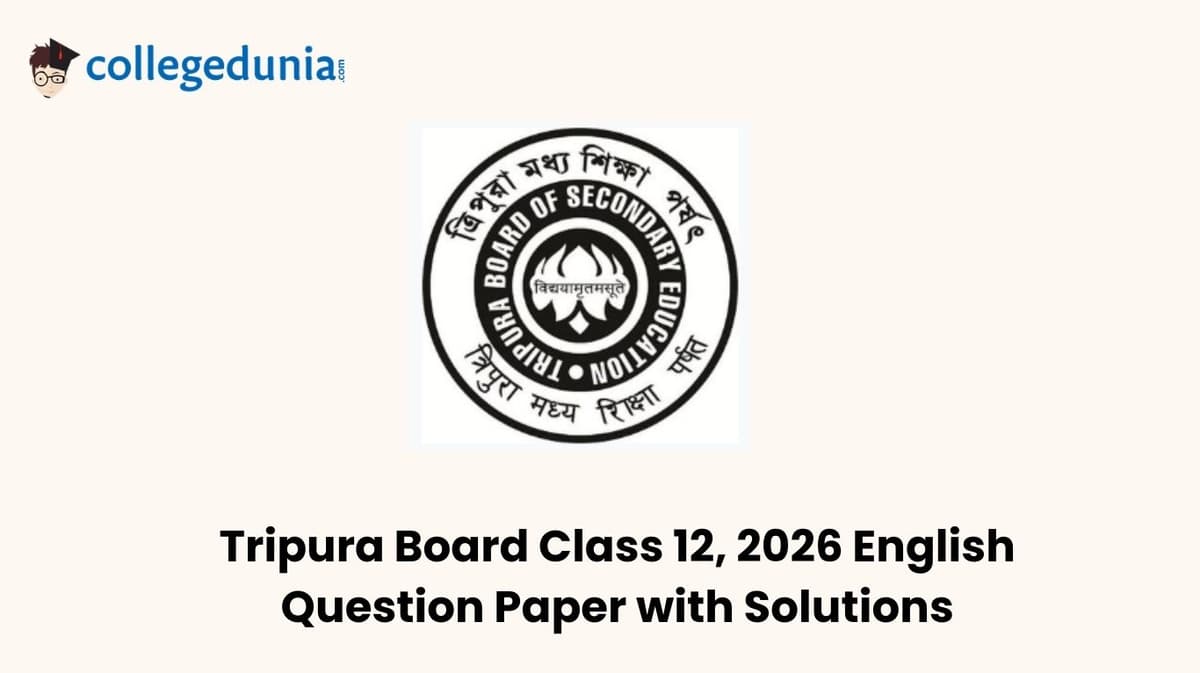 Tripura Board Class 12, 2026 English Question Paper with Solution