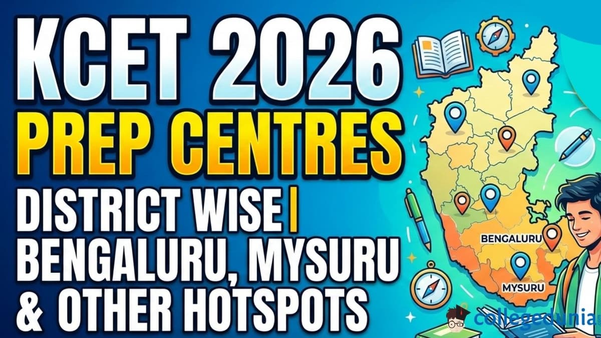 KCET 2026 District wise prep centres