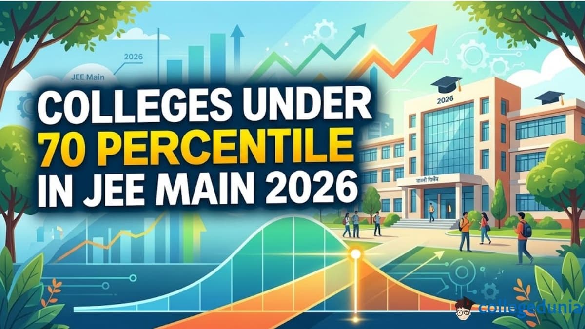 Colleges Under 70 Percentile in JEE Main 2026