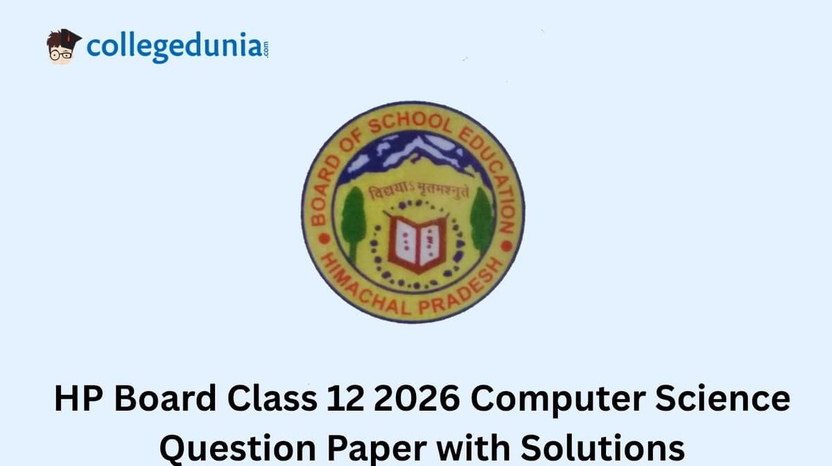 HP Board Class 12 2026 Computer Science Question Paper with Solution PDF