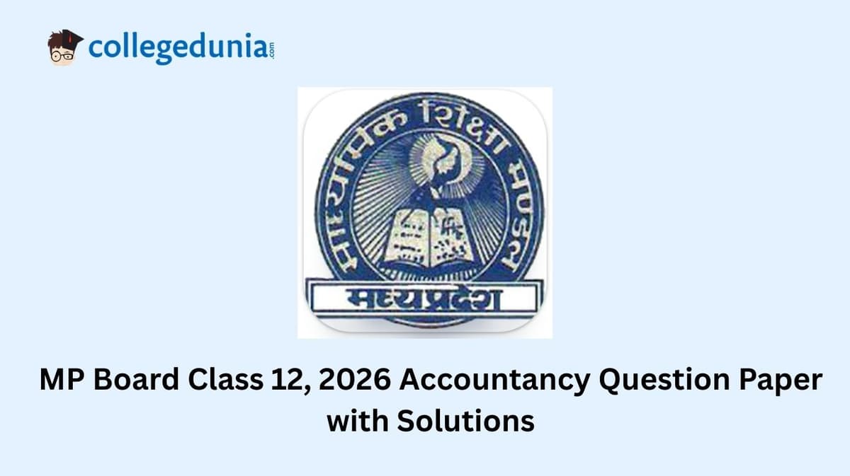 MP Board Class 12 2026 Accountancy Question Paper with Solution