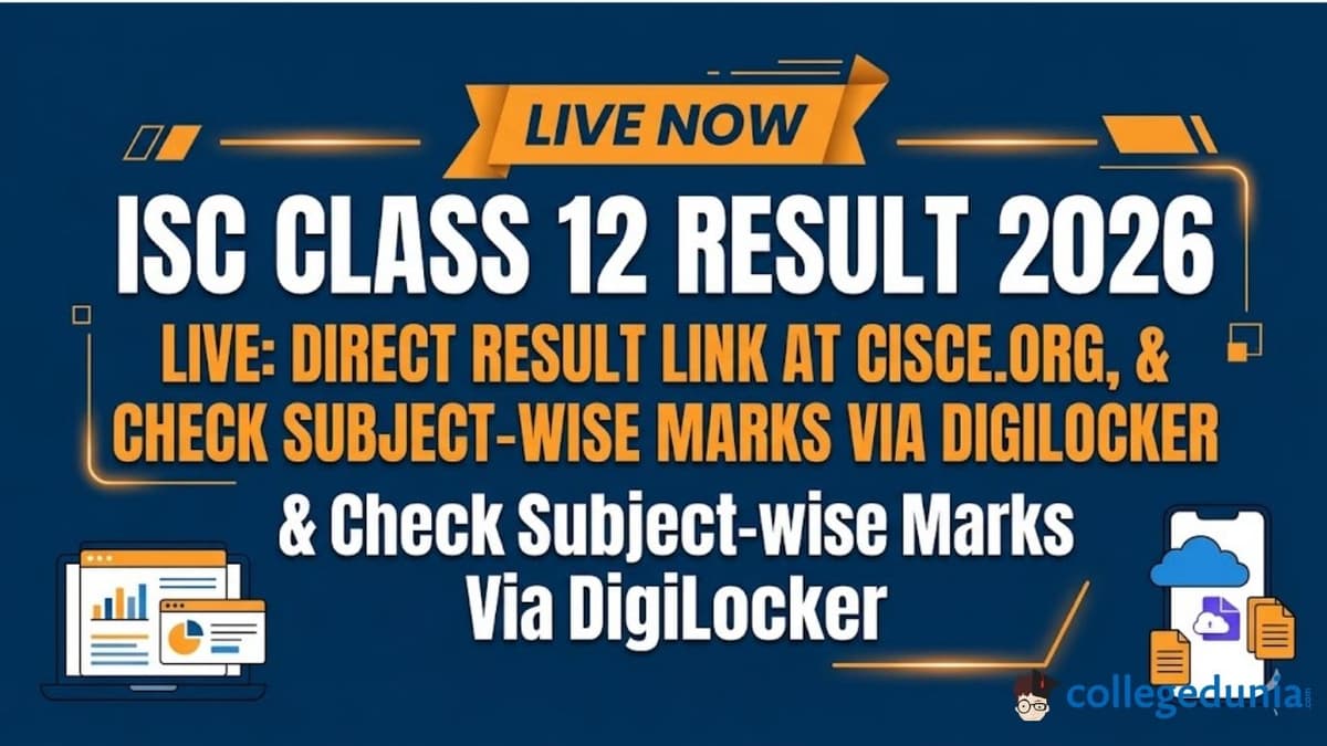 ISC Class 12 Result 2026 Live