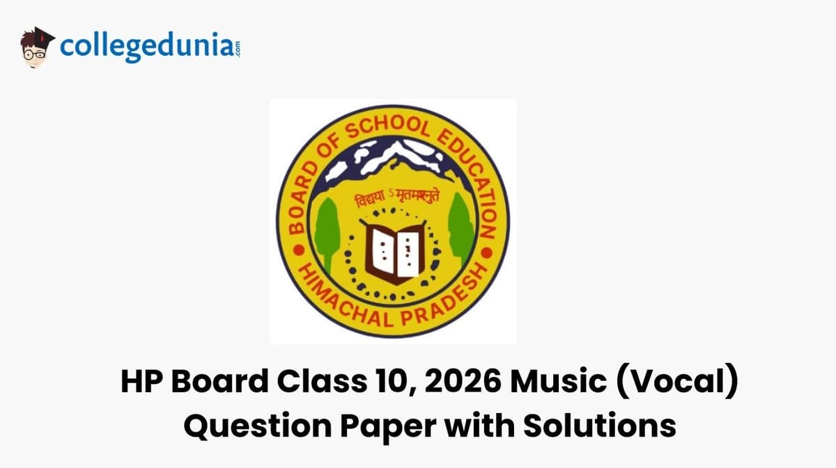 HP Board Class 10, 2026 Music (Vocal) Question Paper with Solution