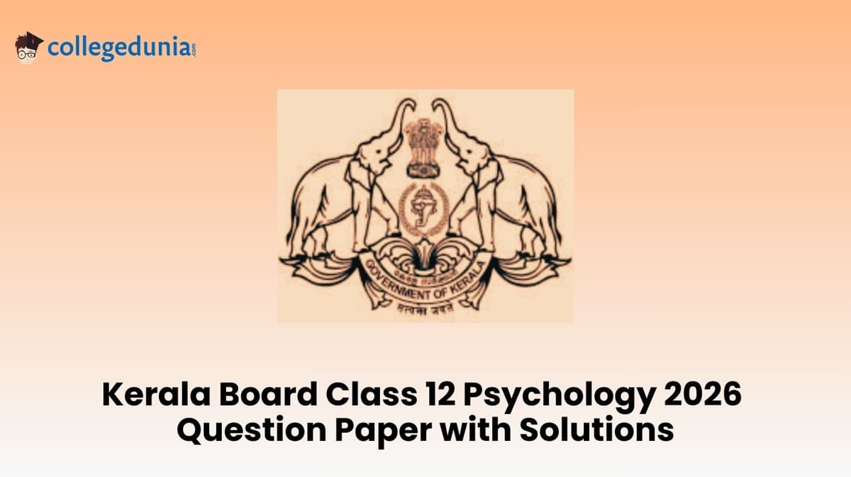 Kerala Board Class 12 2026 Psychology Question Paper with Solution PDF