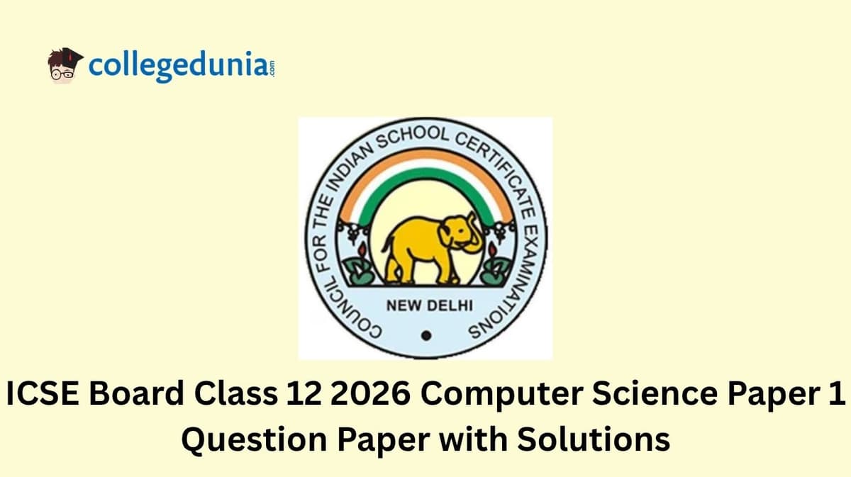 ICSE Board Class 12 2026 Computer Science Paper 1 Question Paper with Solution PDF