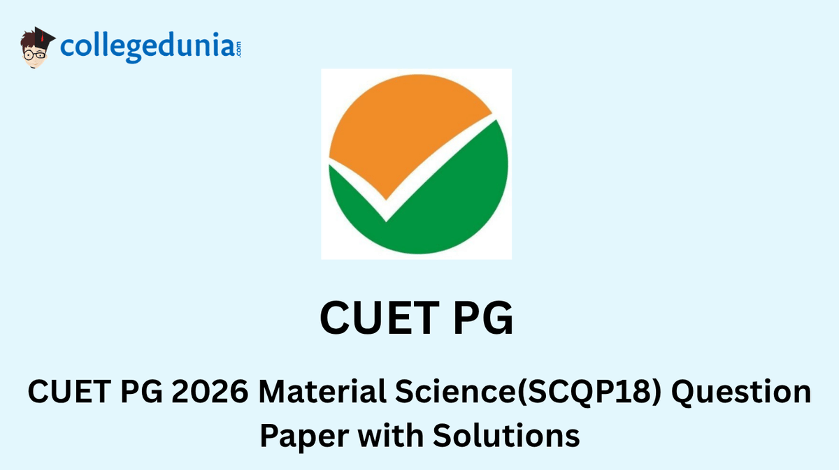 CUET PG 2026 Material Science Question Paper