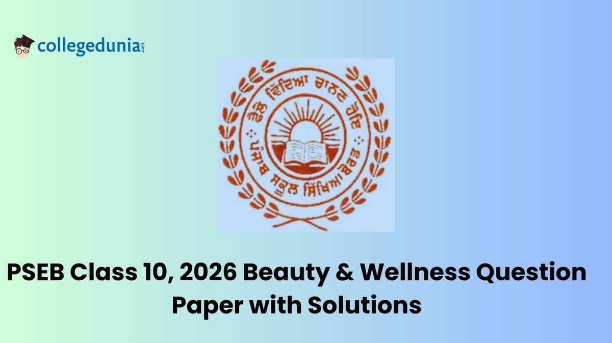 Punjab Board Class 10 2026 Beauty & Wellness Question Paper with Solution PDF