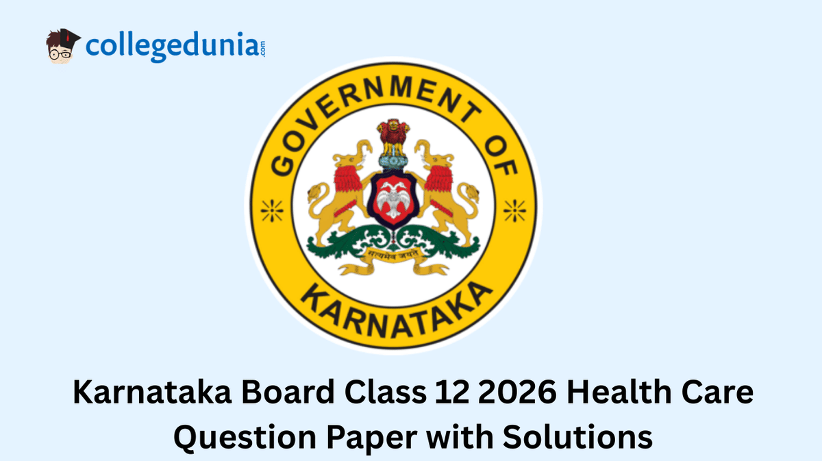 Karnataka Board Class 12 2026 Health Care Question Paper with Solution PDF