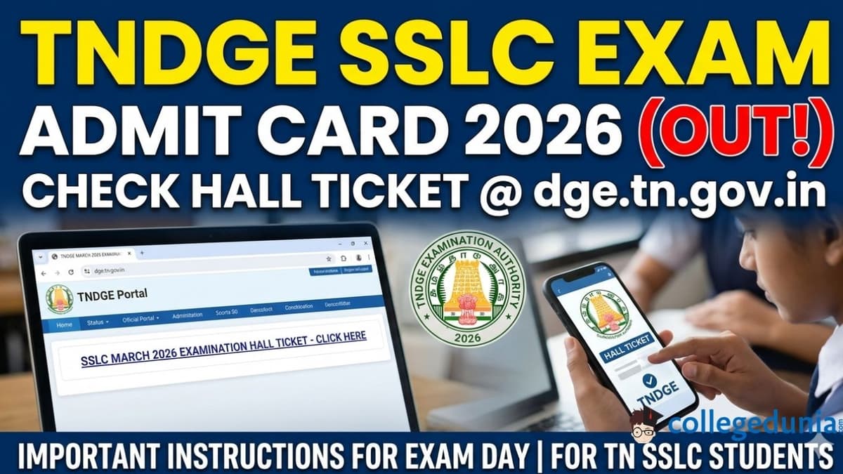 TNDGE SSLC Exam Admit Card 2026
