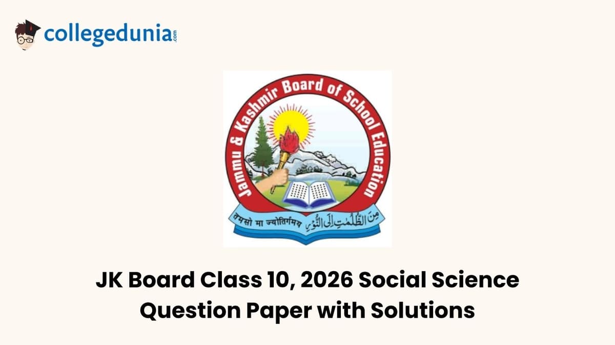 JK Board Class 10 2026 History Question Paper with Solution