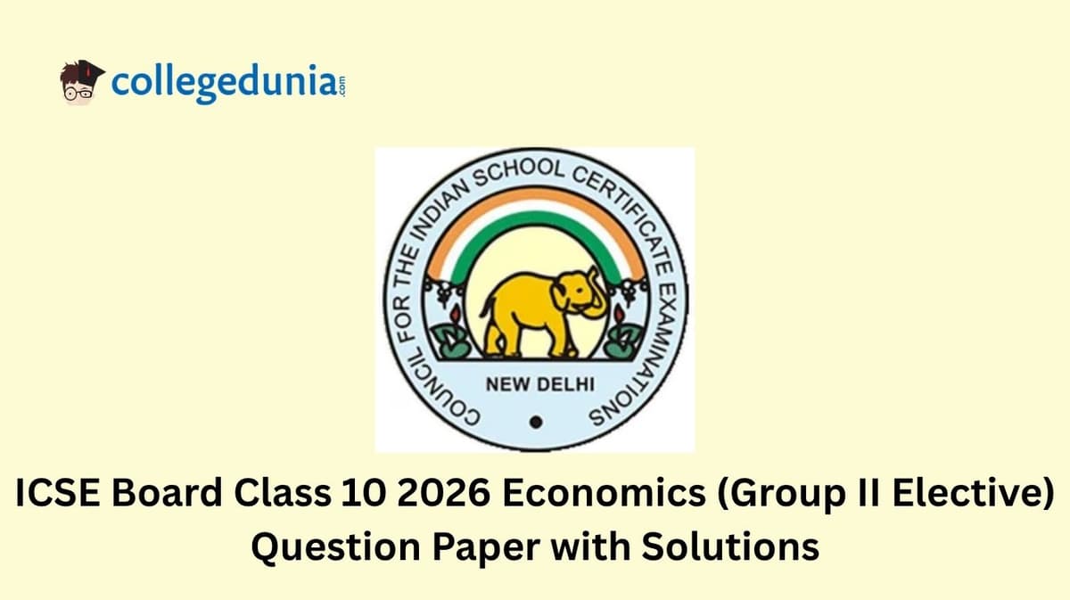 ICSE Class 10 2026 Economics (Group II Elective) Question Paper with Solution PDF