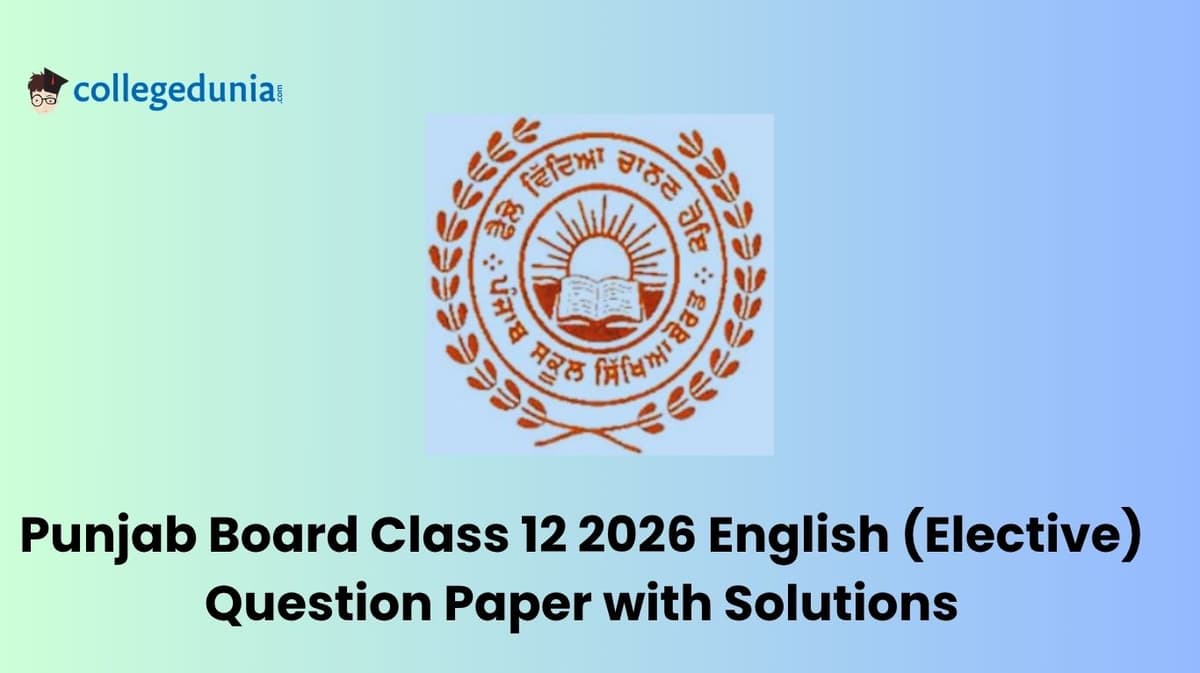 Punjab Board Class 12 2026 English (Elective) Question Paper with Solution PDF