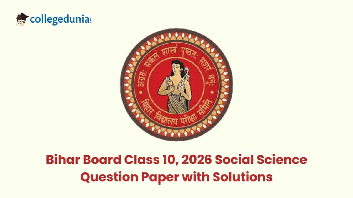 Bihar Board Class 10 Social Science 2026 Question Paper with Solution PDF