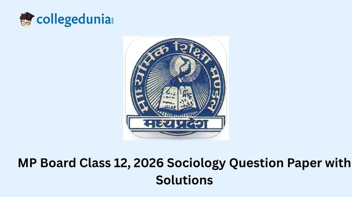 MP Board Class 12 Sociology Question Paper Solution