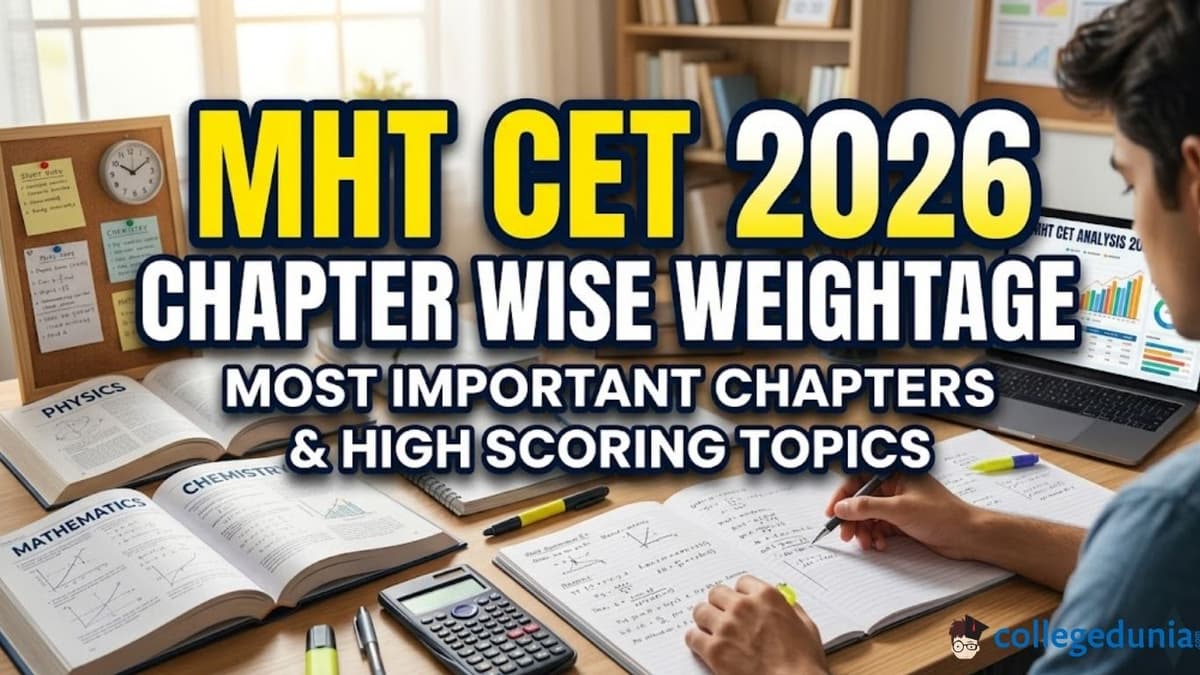 MHT CET 2026 Chapter Wise Weightage: Most Important Chapters & High Scoring Topics