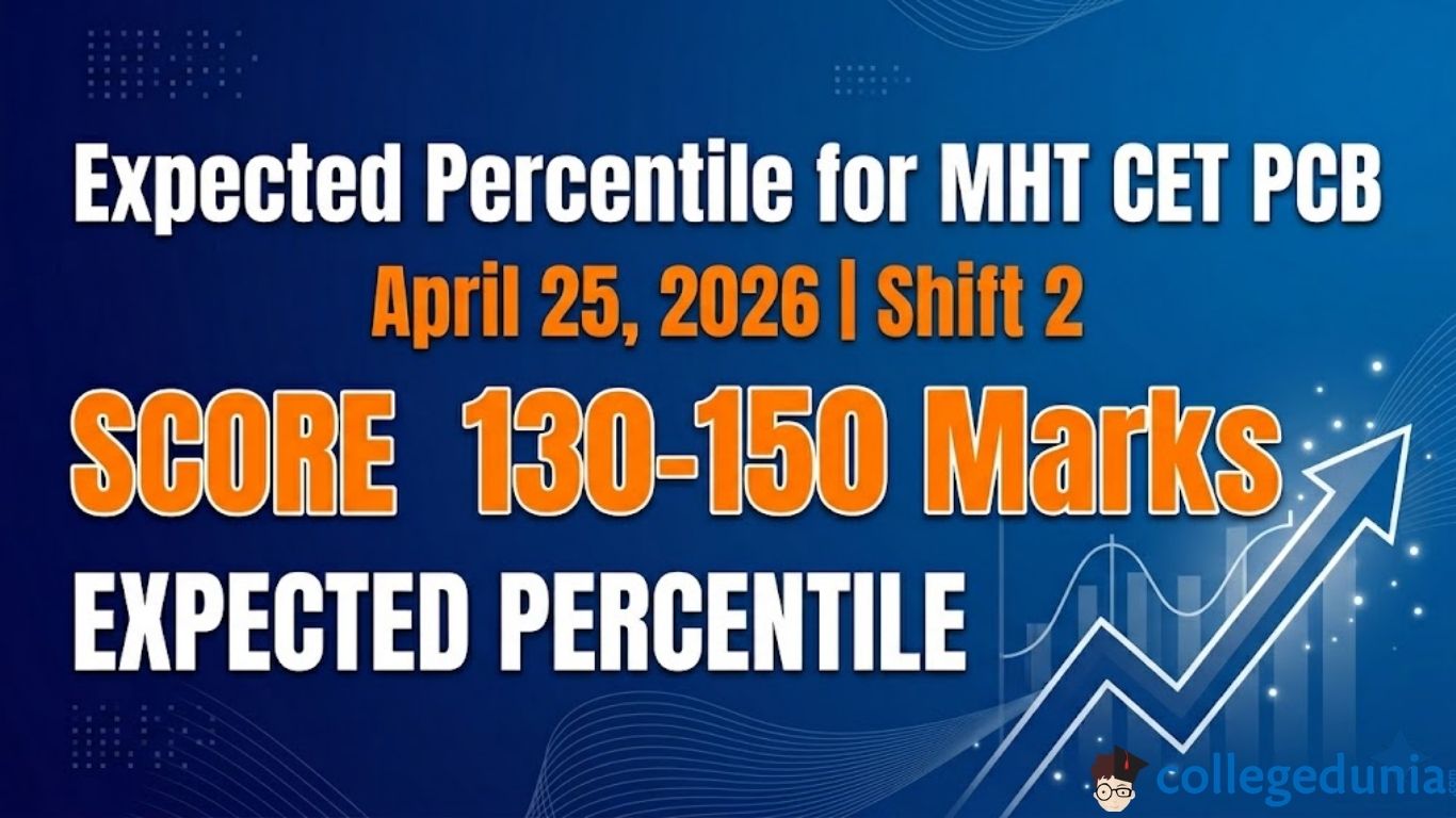 Expected Percentile for MHT CET PCB April 25, 2026 Shift 2 - Score 130-150 Marks