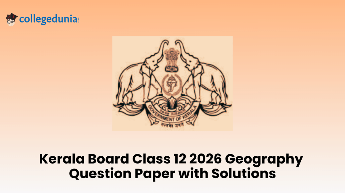 Kerala Board Class 12 2026 Geography Question Paper with Solution PDF