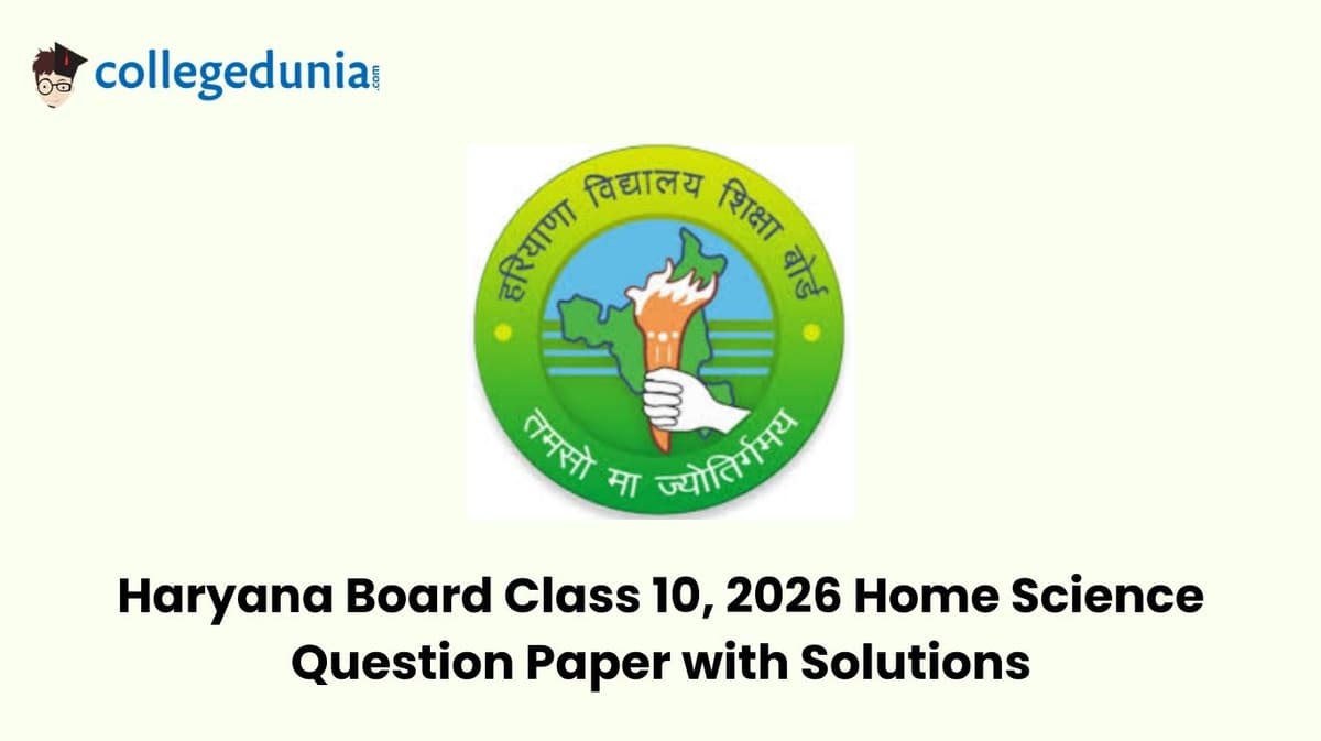 Haryana Board Class 10 Home Science Question Paper with Solution