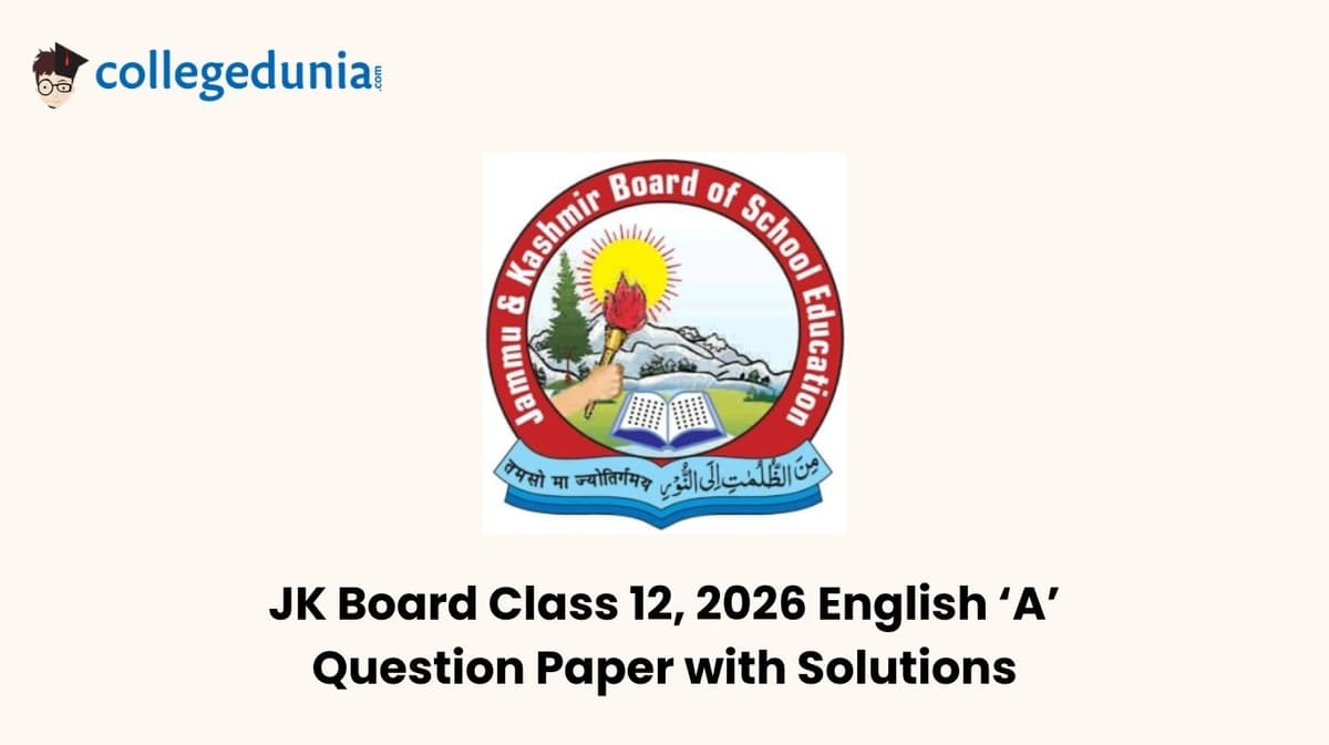 JAC Board Class 12, 2026 English A Question Paper with Solution