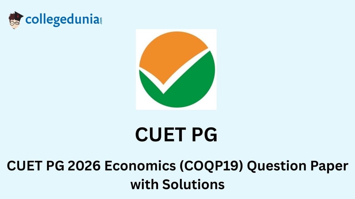 CUET PG 2026 Economics Question Paper with Solutions PDF