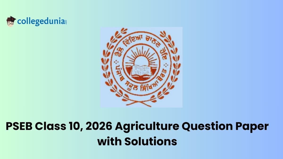 Punjab Board Class 10 2026 Agriculture Question Paper with Solution PDF