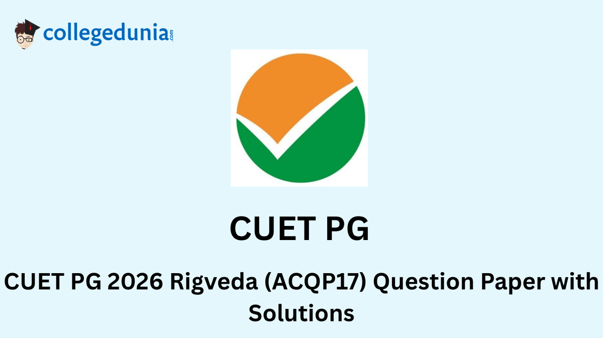 CUET PG 2026 Rigveda Question Paper