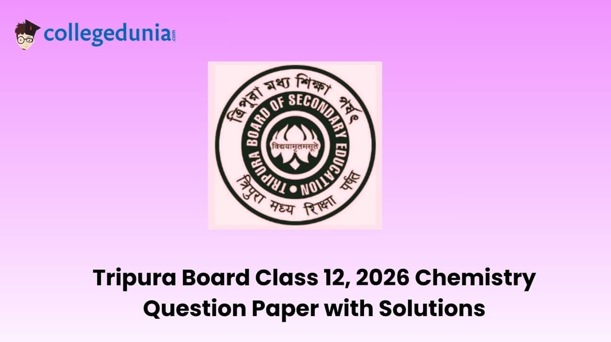 Tripura Board Class 12 2026 Chemistry Question Paper with Solution PDF