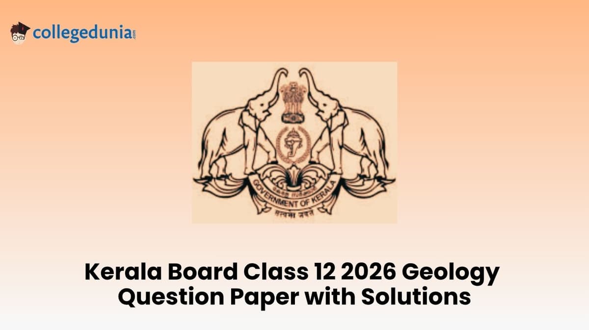 Kerala Board Class 12 2026 Geology Question Paper with Solution PDF