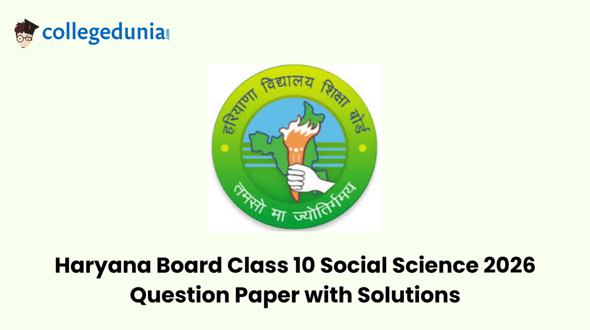 Haryana Board Class 10, 2026 English Question Paper with Solution