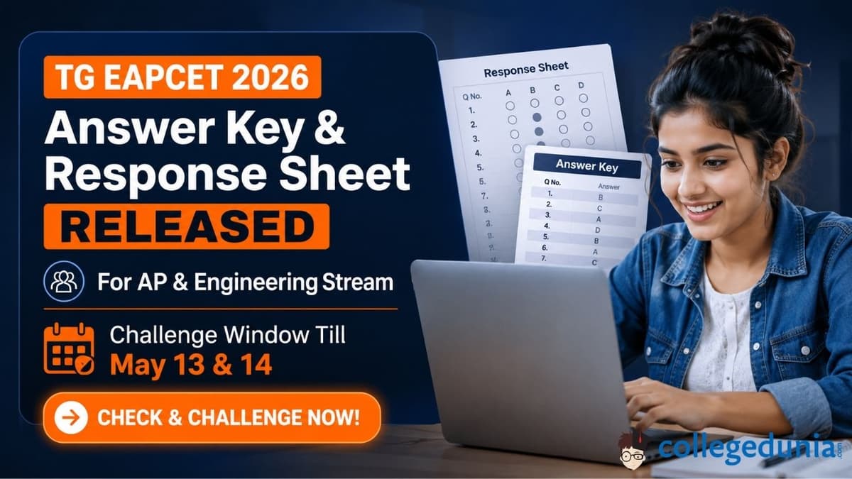 TG EAPCET 2026 Answer Key & Response Sheet Released for AP & Engineering Stream, Challenge Window Till May 13 & 14
