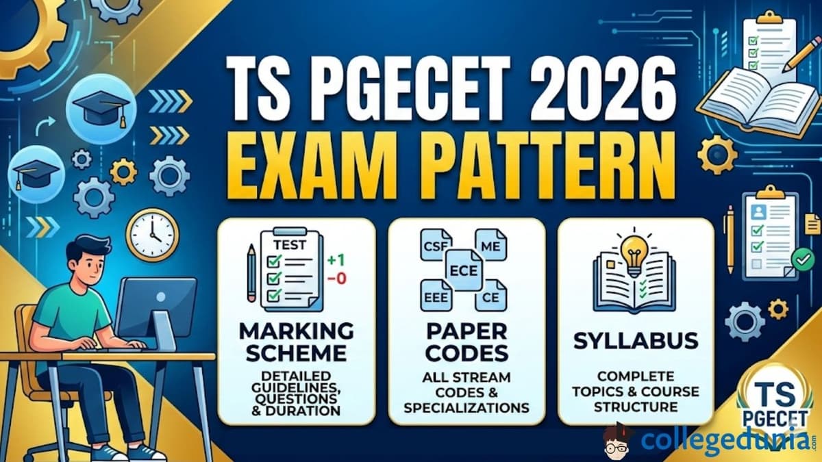 TS PGECET 2026 Exam Pattern- Marking Scheme, Paper Codes and Syllabus
