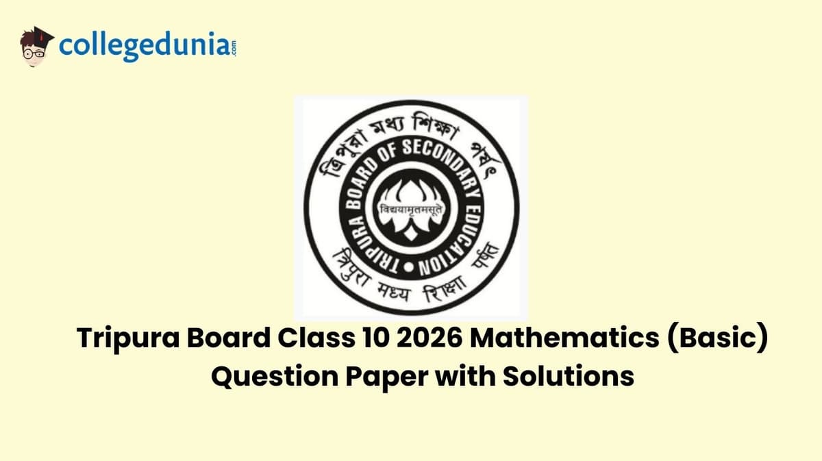 Tripura Board Class 10 2026 Mathematics (Basics) Question Paper with Solution PDF