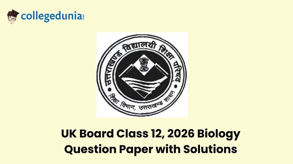 UK Board Class 12 2026 Biology Question Paper with Solution