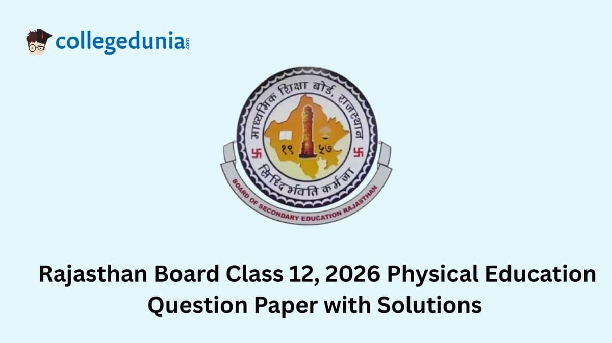 RBSE Class 12 2026 Physical Education Question Paper with Solution PDF