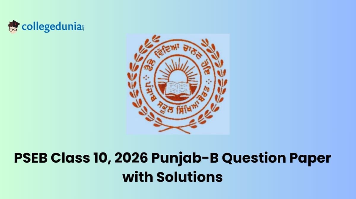 Punjab Board Class 10 2026 Punjab-B Question Paper with Solution PDF