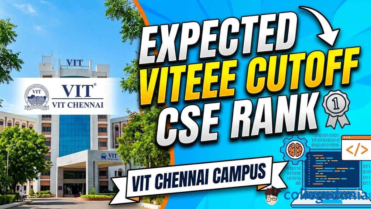 Expected VITEEE cutoff Rank for Computer Science Engineering at VIT Chennai