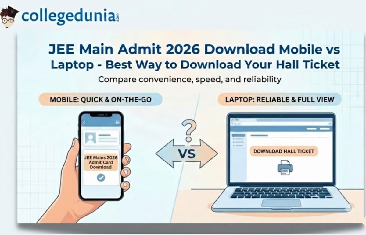 JEE Main Admit Card 2026 Download: Mobile vs Laptop - Which Is Better?