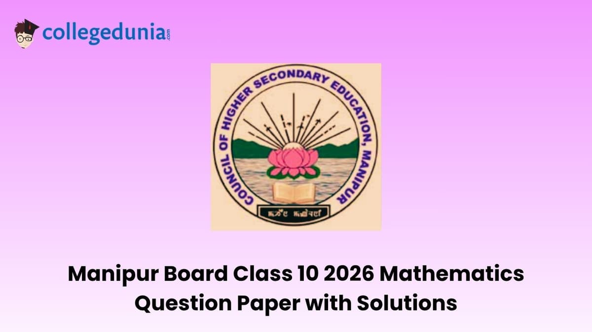 Manipur Board Class 10 2026 Mathematics Question Paper with Solution PDF