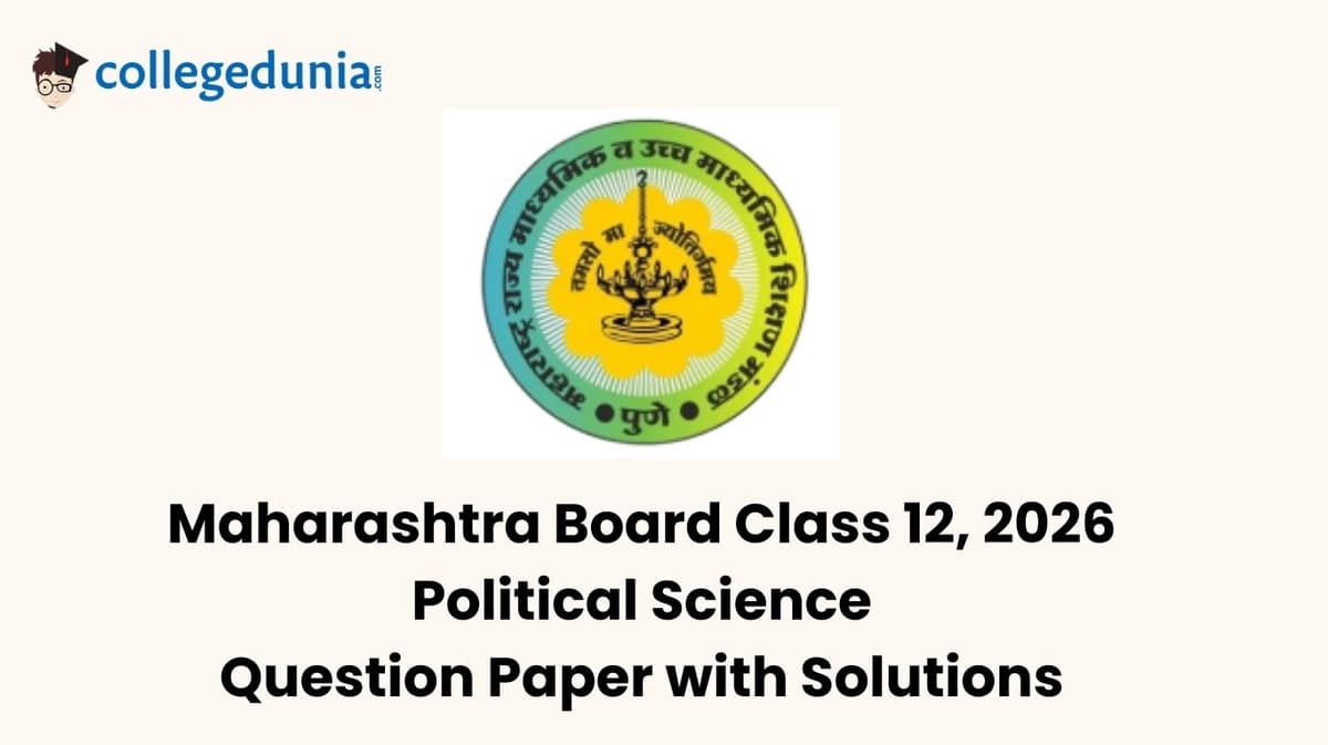 Maharashtra Board Class 12 2026 Political Science Question Paper with Solution