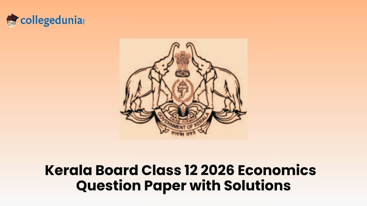 Kerala Board Class 12 2026 Economics Question Paper with Solution PDF