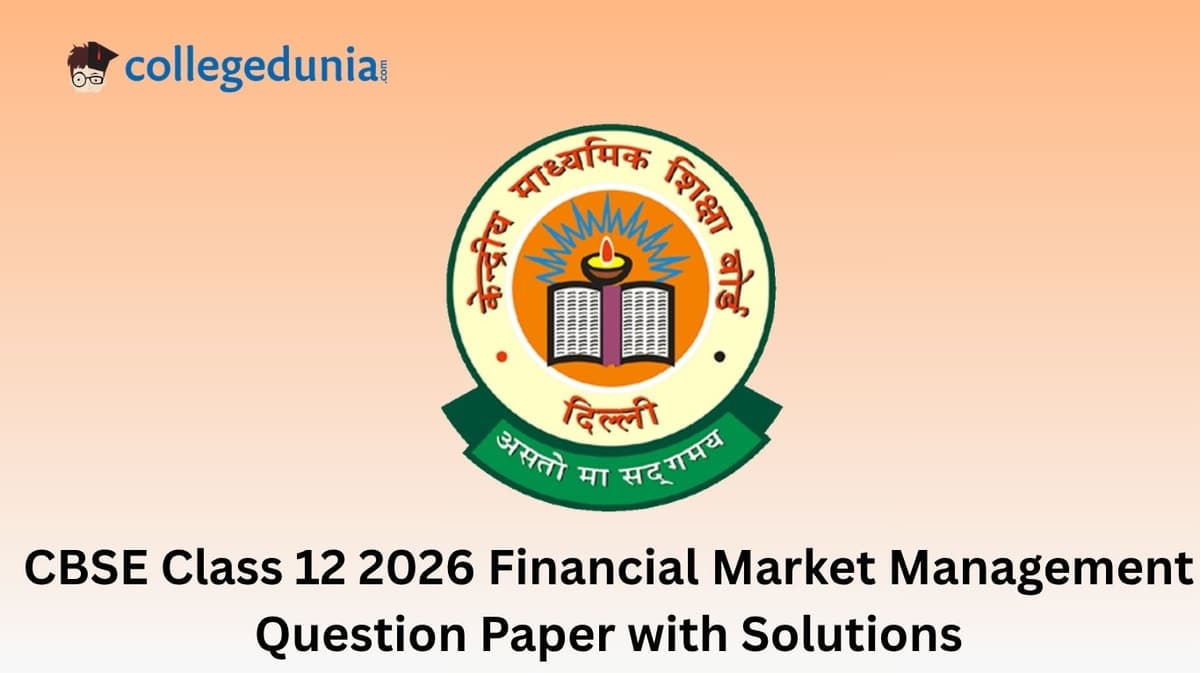 CBSE Class 12 2026 Financial Market Management Question Paper with Solution PDF
