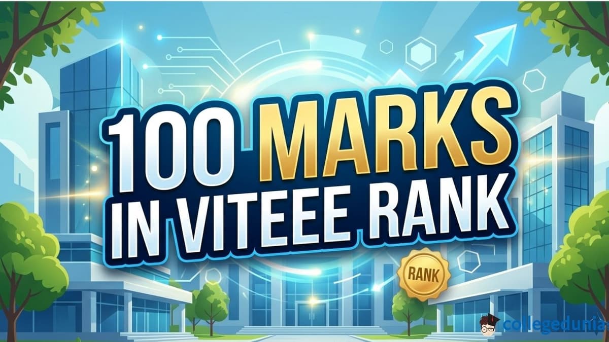 100 Marks in VITEEE Rank
